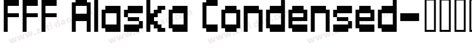 FFF Alaska Condensed字体转换